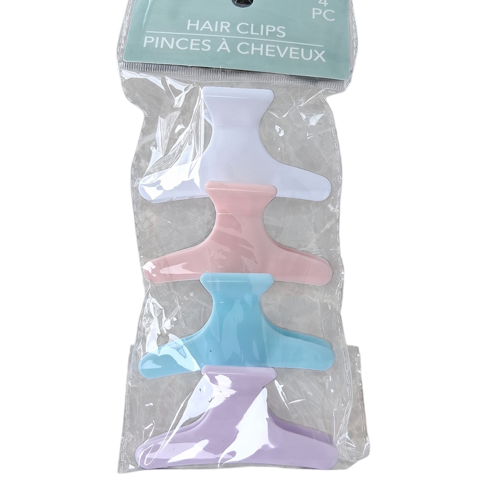 Set of 4 Pastel Hair Clips